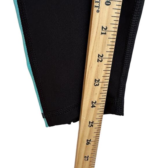 Puma Colorblock Leggings Womens S/M Turquoise Athletic Casual Sporty Comfy Gym - Picture 6 of 12